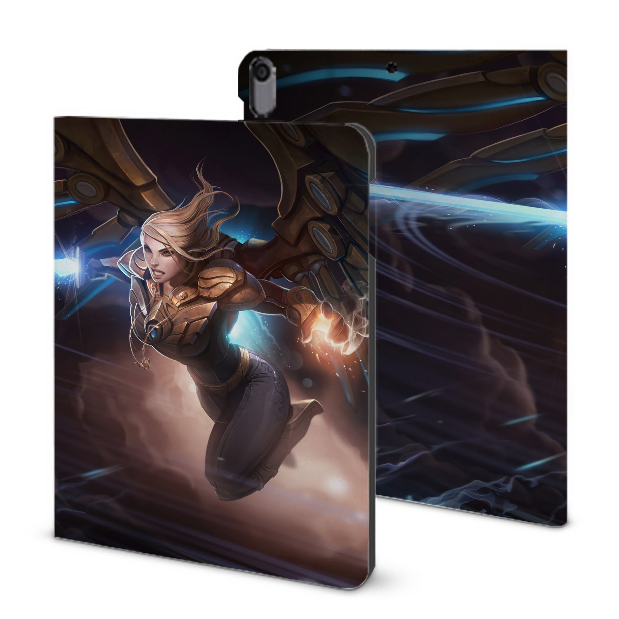 （画像用） リーグ・オブ・レジェンド League of Legends LOL IPad ケース ブック型 PUレザー TPU 耐衝撃 軽量 薄型 ペン収納なし 全面保護 IPad 各モデル対応